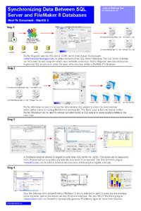 Synchronizing Data Between SQL Server and FileMaker 8 Databases .com Solutions Inc. www.fmpromigrator.com