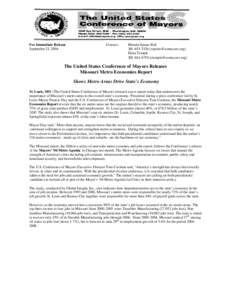 For Immediate Release September 21, 2004 Contact:  Rhonda Spears Bell