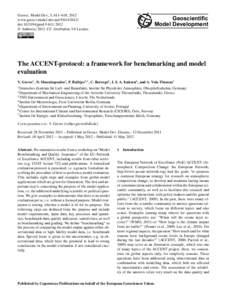 Geosci. Model Dev., 5, 611–618, 2012 www.geosci-model-dev.netdoi:gmd © Author(sCC Attribution 3.0 License.  Geoscientific