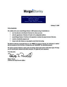 Notice of 2005 Annual Meeting of Shareholders 2500 Lake Cook Road Riverwoods, Illinois March 15, 2005, 2:00 p.m., local time  February 15, 2005