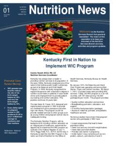 Nutrition Branch Newsletter Issue 1