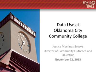 Data Use at Oklahoma City Community College