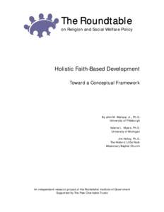 Microsoft Word - Holistic Faith-Based Development-Wallace[removed]a.doc