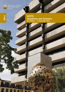 2014  UCITS Questions and Answers 4th Edition – 17 December 2014