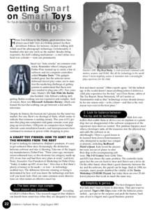 Getting Smart on Smart Toys Ten Tips for Spotting The Winners and Losers, by Warren Buckleitner  10 tips