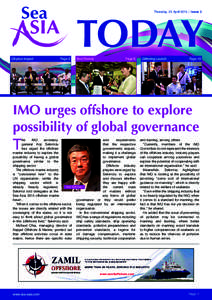 NEWS  Sea Asia Today | Thursday, 23 April 2015 Thursday, 23 April 2015 | Issue 3  Oil price impact