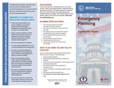 Knowing what to do to protect yourself and your household is essential.  Immediately after an emergency, essential services may be cut off and local disaster relief and government responders may not be able to reach you 