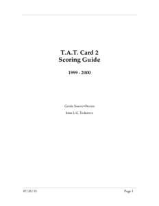 T.A.T. Card 2 Scoring GuideCarola Suarez-Orozco Irina L.G. Todorova