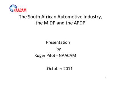 Microsoft PowerPoint - NAACAM - October 2011.pptx