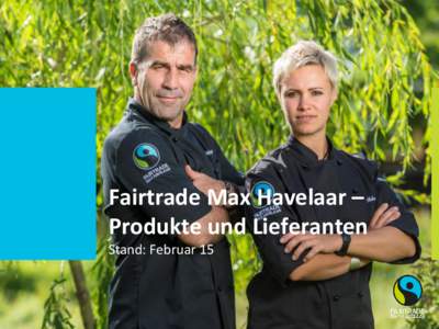 1 Who we are  Fairtrade Max Havelaar –