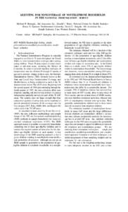 ADJUSTING FOR NONCOVERAGE OF NONTELEPHONE HOUSEHOLDS IN THE NATIONAL IMMUNIZATION SURVEY Michael P. Battaglia, Abt Associates Inc.; Donald J. Malec, National-Center for Health Statistics; Bruce D. Spencer, Northwestern U