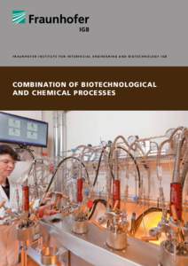 FR AUNHOFER INSTITUTE FOR INTERFACIAL ENGINEERING AND BIOTECHNOLOGY IGB  COMBINATION OF BIOTECHNOLOGICAL AND CHEMICAL PROCESSES  1