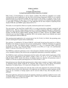 Air dispersion modeling / Air pollution in the United States / Air pollution / Clean Air Act / Climate change in the United States / New Source Performance Standard / New Mexico / Air quality / Environment / Earth / United States Environmental Protection Agency