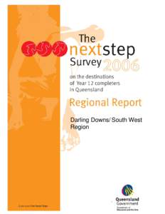 Darling Downs/ South West Region i  Next Step report