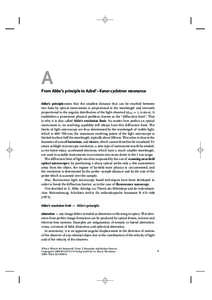 A From Abbe’s principle to Azbel’–Kaner cyclotron resonance Abbe’s principle states that the smallest distance that can be resolved between two lines by optical instruments is proportional to the wavelength and i