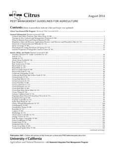 Agricultural pest insects / Psylloidea / Eriophyidae / Biological pest control / Integrated pest management / Polyphagotarsonemus latus / Western tussock moth / Citrus / Orange / Phyla / Protostome / Agriculture