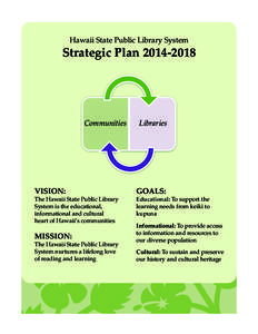 Hawaii State Public Library System  Strategic Plan[removed]Communities