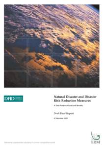 Natural Disaster and Disaster Reduction Measures - Adesk review of costs and benefits