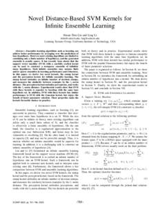 Statistical classification / Support vector machine / AdaBoost / Perceptron / Margin classifier / Kernel trick / Boosting / Decision stump / Least squares support vector machine / Machine learning / Statistics / Ensemble learning