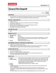 Data Sheet G1.13  GranoTilt-Clean® •  !