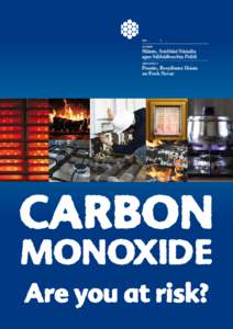 CARBON � MONOXIDE � Are you at risk? �