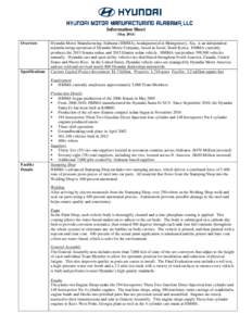 Hyundai Motor Manufacturing Alabama / Hyundai Motor Company / Hyundai Santa Fe / Hyundai / Hyundai Sonata / Hyundai Lambda engine / Transport / Private transport / Hyundai Kia Automotive Group