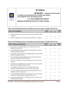 all children all families Finding permanent families for children by promoting fairness for lesbian, gay, bisexual and transgender foster and adoptive parents