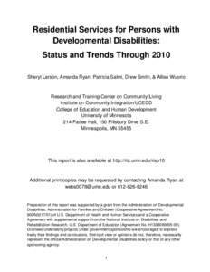 Healthcare reform in the United States / Presidency of Lyndon B. Johnson / Healthcare / Housing / Nursing home / Medicaid / Developmental disability / Intermediate Care Facilities for Individuals with Mental Retardation / Medicine / Health / Federal assistance in the United States