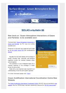 SOLAS e-bulletin Issue 86
