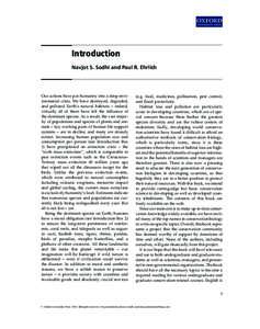 Conservation / Paul R. Ehrlich / Conservation biology / Carlos A. Peres / Biodiversity / Endangered species / Habitat destruction / Holocene extinction / Environment / Biology / Knowledge