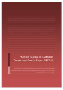 Gender Balance on Australian Government Boards Report[removed]