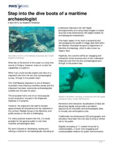 Batavia / Maritime archaeology / Western Australian Museum / Shipwreck / States and territories of Australia / Western Australia / Underwater diving