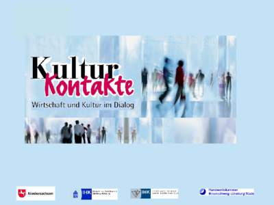 KulturKontakte – erfolgreich seit dem Jahr 2001 • KulturKontakte-Preis prämiert niedersächsische Unternehmen, die durch nachahmenswerte Konzepte Kunst und Kultur fördern – unter der Schirmherrschaft des Nds. Wi