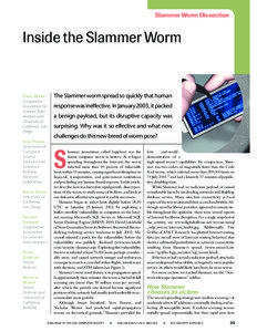 Slammer Worm Dissection  Inside the Slammer Worm
