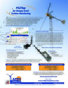 APRS World’s PS2Tap is a powerful and cost effective tool for remotely monitoring the Bergey Excel wind turbine with Powersync II inverter. The PS2Tap installs inside the inverter and wirelessly provides live Internet