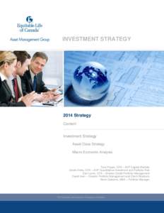 INVESTMENT STRATEGY[removed]Strategy Content Investment Strategy Asset Class Strategy