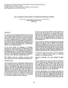 Proceedings of The Thirteenth[removed]International Offshore and Polar Engineering Conference Honolulu, Hawaii, USA, May 25 –30, 2003 Copyright © 2003 by The International Society of Offshore and Polar Engineers