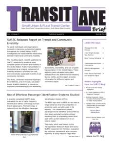 Transit Lane Brief - SpringVol. 11, Issue 2)