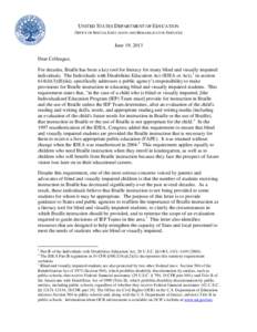 Accessibility / Assistive technology / Braille / Augmentative and alternative communication / Digital typography / Individualized Education Program / American Printing House for the Blind / National Instructional Materials Accessibility Standard / Low vision / Blindness / Disability / Health