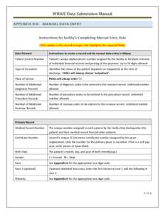 WHAIC Data Submission Manual