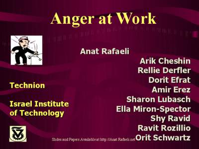 Emotion / Anger / Mind / Cerebrum / Rafaeli