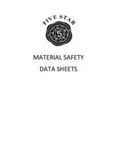 Microsoft Word - MSDS SHEETS