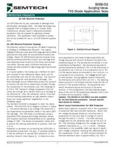 SI98-02  Surging Ideas TVS Diode Application Note PROTECTION PRODUCTSEthernet Protection