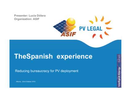 Microsoft PowerPoint - FORO_Greece_PV LEGAL_Lucia_Dolera_Spain.ppt