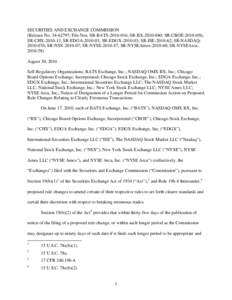 Notice of Designation of a Longer Period for Commission Action on Proposed Rule Changes Relating to Clearly Erroneous Transactions