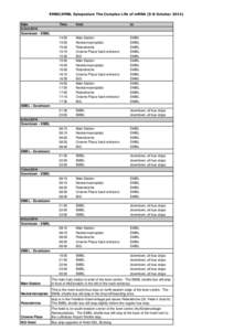 EMBO|EMBL Symposium The Complex Life of mRNA (5-8 October[removed]Date 5-Oct-2014 Downtown - EMBL  Time