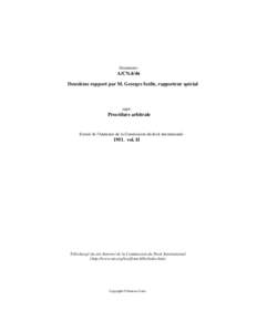 Document:-  A/CN.4/46 Deuxième rapport par M. Georges Scelle, rapporteur spécial  sujet: