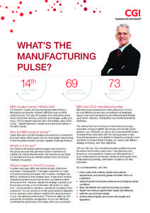 WHAT’S THE MANUFACTURING PULSE? 14