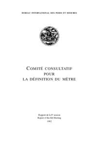 CCDM: Report of the 8th Meeting (1992)