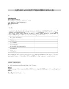 Microsoft Word - Consent for circulation Audited Financial Statement through email.doc